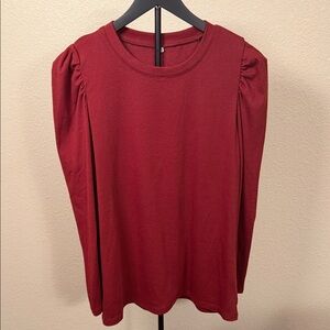 Elegant Burgundy Women's Top